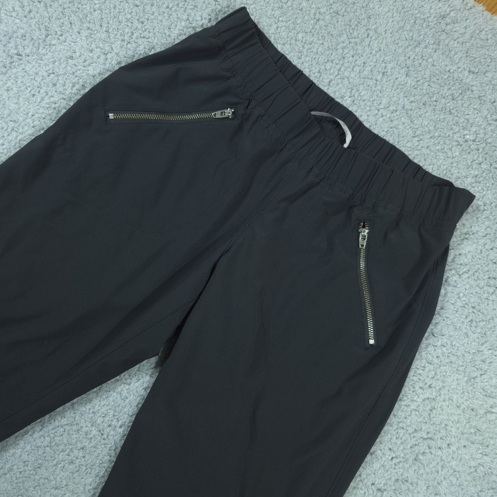 Athleta Women's Black Pants Zippered Pockets‎ Cinch Legs Size 2
